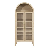 Gateshead 72" Arched Display Cabinet with Glass Doors & Adjustable Shelves – view 7
