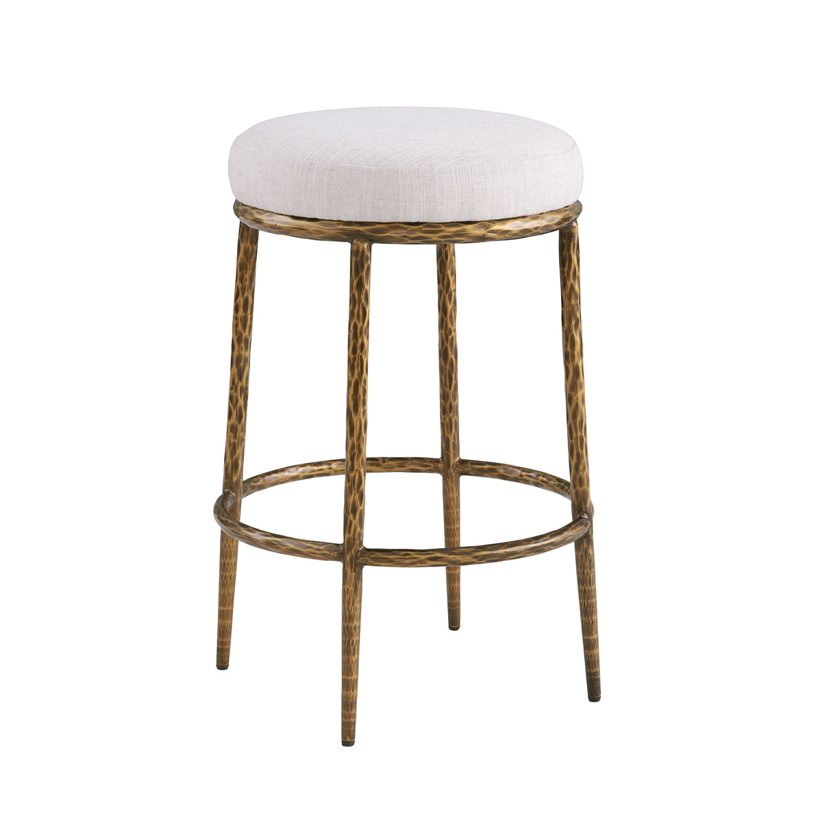 Rilva Glass Counter Height Table & Stools - Backless Counter Stool (26.5"H)