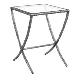 Vilna Contemporary Forged Steel Side Table - Gunmetal