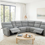 Mattheus Oversized Power Reclining Sectional - Gray