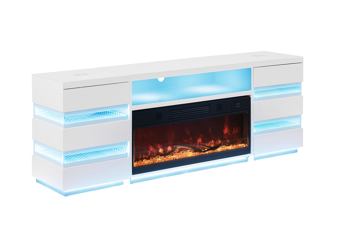 Terni Electric Fireplace TV Stand & Side Tables – view 19