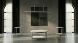 Kerna Contemporary Sintered Stone Coffee & End Tables - Forged Steel in Matte Gold or Gunmetal
