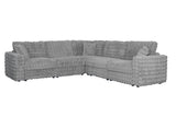 McKenna Modular L-Shaped Sectional with Faux Fur Contrast – view 7