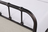 Passini Industrial Upholstered Metal Bed – view 6