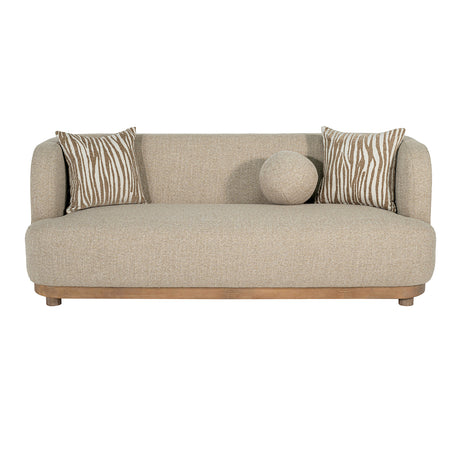 Sarabi Contemporary Sofa, Loveseat & Chair with Plinth Wood Base – view 5