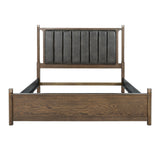 Newent Two-Tone Channel-Tufted Bed & Bedroom Set – Dark Walnut, view 7