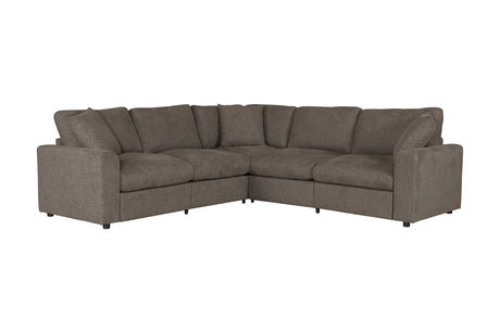 Crowle Transitional Sectional Sofa with Round Track Arms – view 4