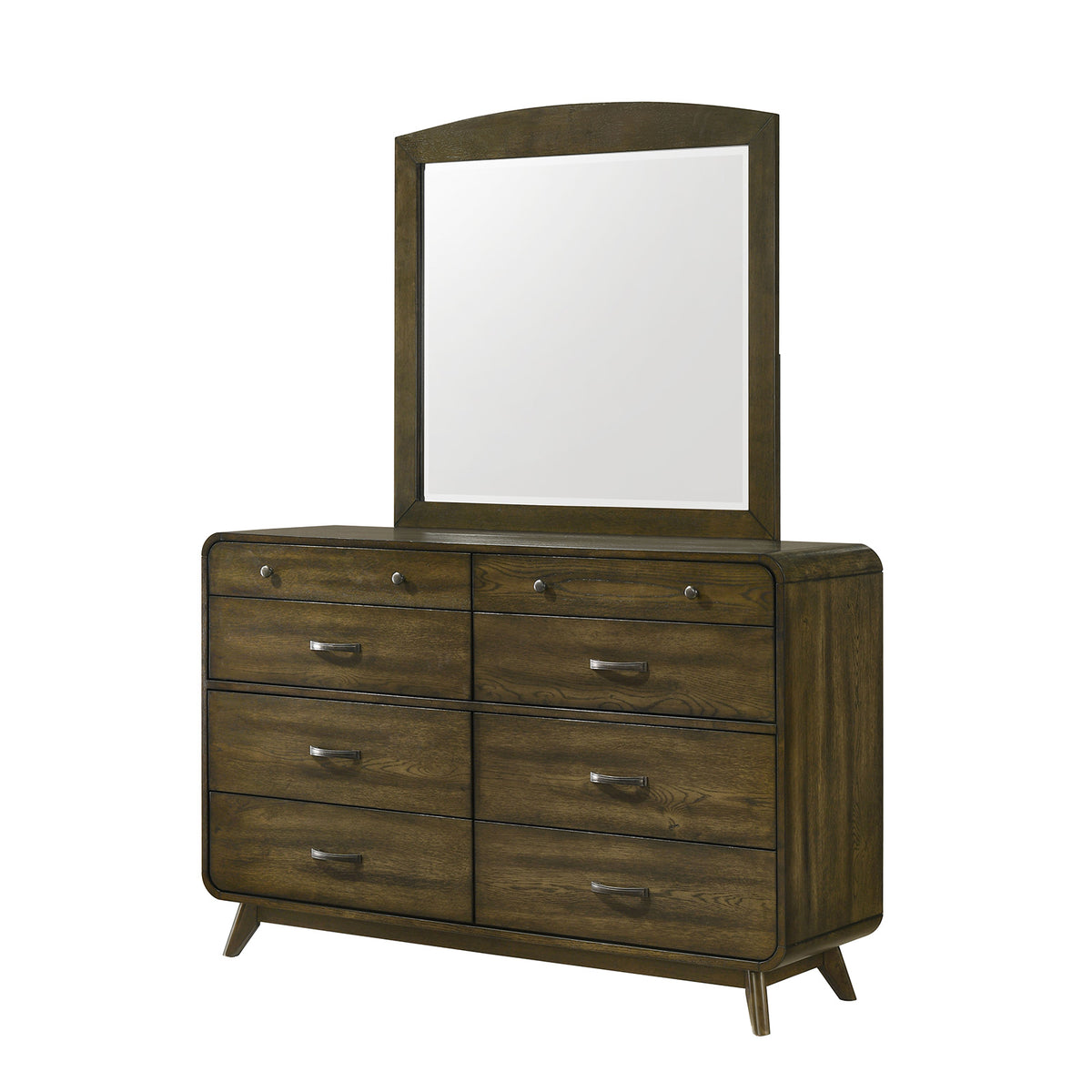 Heswall Mid-Century Bed & Bedroom Set - Dresser