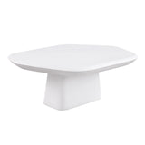Amico Ceramic Pedestal Coffee & End Tables - Coffee Table (37.5")