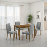 Worland Compact 5-Piece Dining Set - 5pcs- Table + 4 Chairs