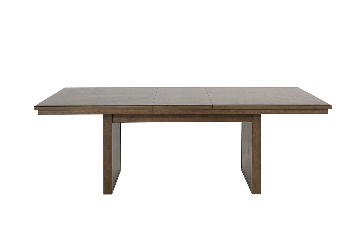 Casoria Rustic Extendable Trestle Dining Collection - Chevron Detail Table, Chairs & Sideboard
