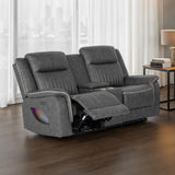 Arturus Transitional Power Reclining Sofa, Loveseat & Recliner - Power Loveseat