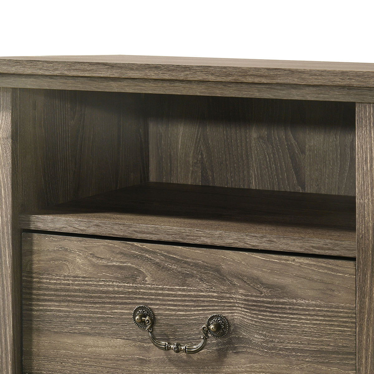 Amble Rustic Open-Shelf Nightstand – view 17
