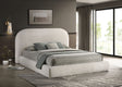 Whitnash Contemporary Round-Profile Upholstered Platform Bed - Queen