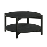 Hyde Transitional Coffee & End Tables - Round Coffee Table, Round End Table or Storage Coffee Table