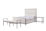 Valda Forged Steel Upholstered Bed & Bench – view 10