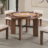 Gaetani 48" Round Game & Dining Table with Cup Holders - Game Table Only