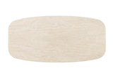 Florian Organic-Shape Travertine Coffee & End Table – view 6