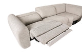 Zander Zero Gravity Power Reclining Sectional - Wireless Charging Console in Taupe