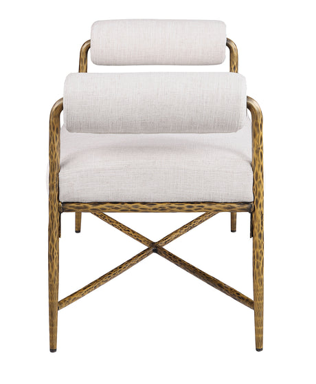 Vilna Contemporary Forged Steel Upholstered Bed & Bench – view 13