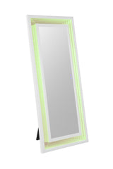 Solinus Hollywood Glam LED Floor Mirror with Bluetooth Speaker – White, view 11