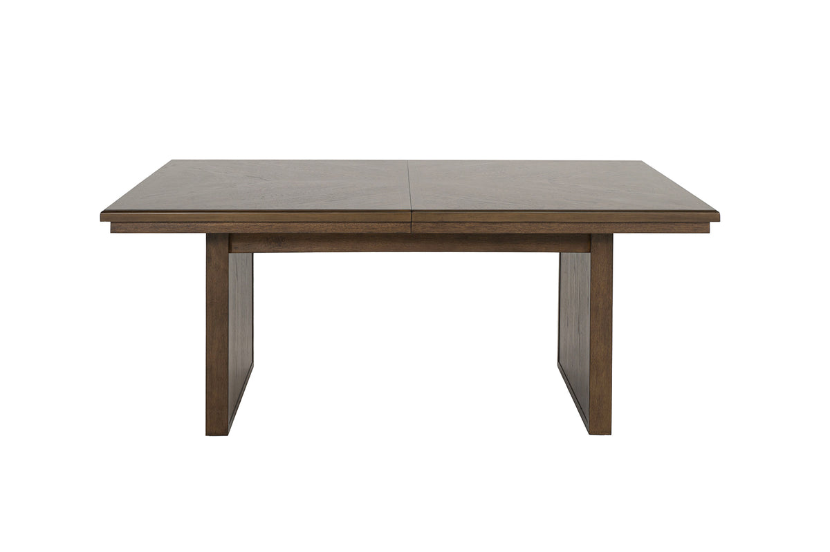 Casoria Rustic Extendable Trestle Dining Collection - Chevron Detail Table, Chairs & Sideboard