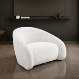 Kyria 360-Degree Swivel Accent Chair - Beige