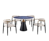 Hobro Round Stone-Top Game & Dining Table Set – view 9