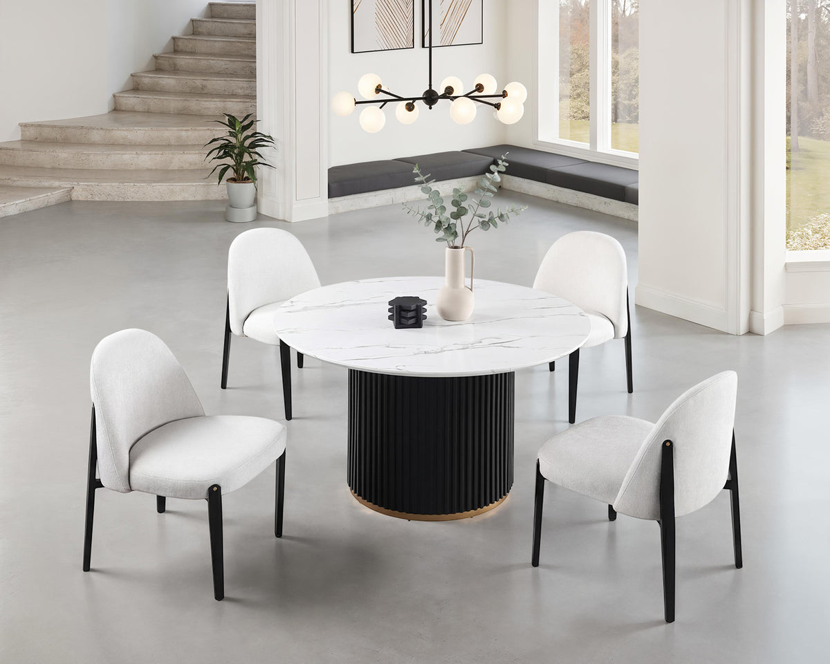 Borden Contemporary Dining Collection - Round Table Only (47")