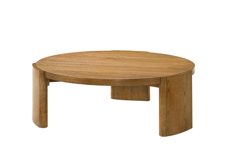 Poltimore Round Cocktail Table - Walnut