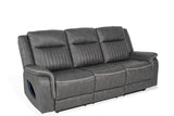 Arturus Transitional Power Reclining Sofa, Loveseat & Recliner - LED Lights & Storage Console