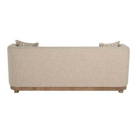 Sarabi Contemporary Sofa, Loveseat & Chair with Plinth Wood Base – view 8