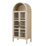 Gateshead 72" Arched Display Cabinet with Glass Doors & Adjustable Shelves – view 5