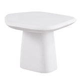 Amico Ceramic Pedestal Coffee & End Tables – White, view 5