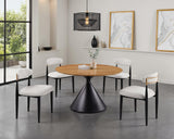 Athan Contemporary 47" Round Dining Table & Set - Round Table Only (47")