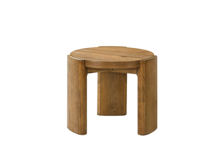 Poltimore Round End Table - Walnut
