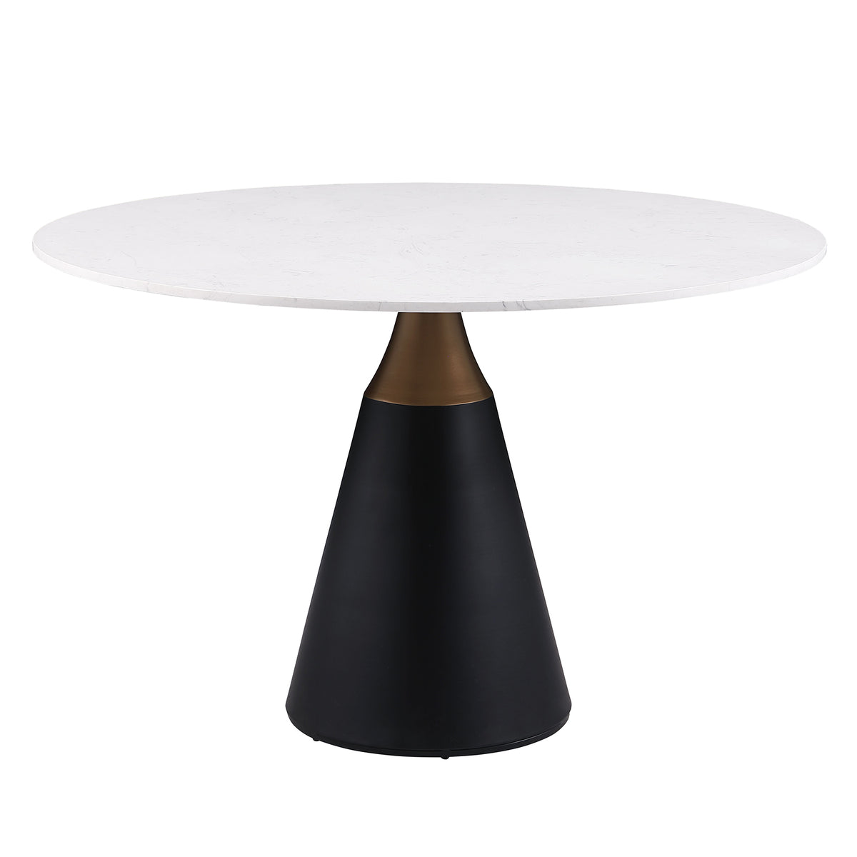 Hobro Round Stone-Top Game & Dining Table Set – view 4