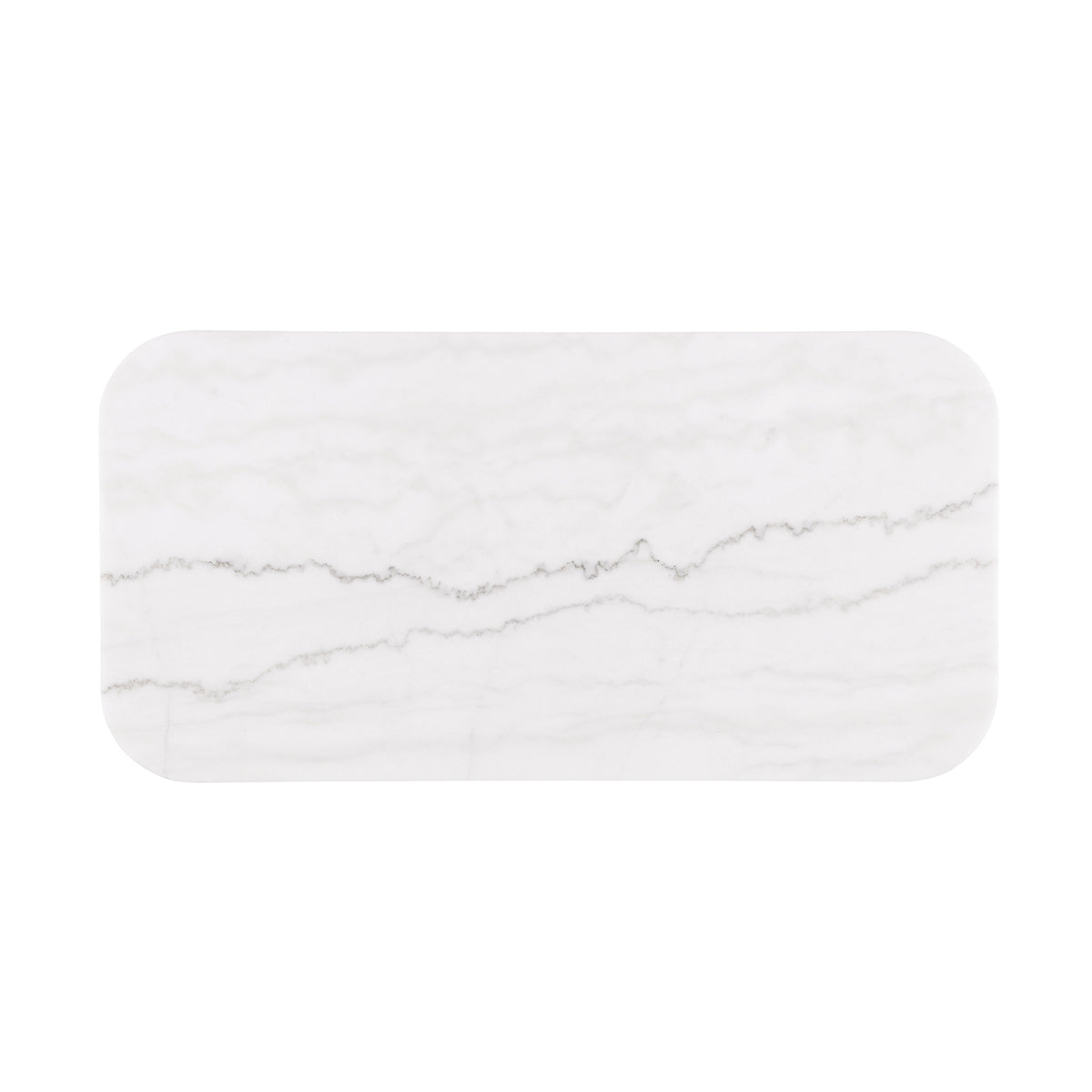 Virden Genuine Marble Cocktail & End Tables - Rectangle Cocktail Table