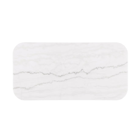 Virden Genuine Marble Cocktail & End Tables - Rectangle Cocktail Table