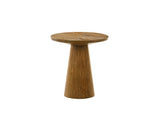 Halewood Contemporary Pedestal Coffee & End Tables - Cone-Shaped Base in Black, Oak or Walnut