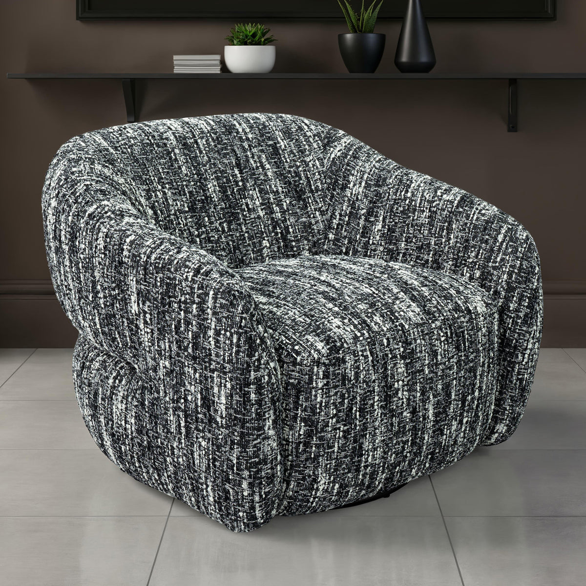 Pyrena 360-Degree Swivel Barrel Accent Chair – view 13