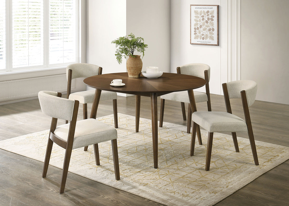 Raissa Mid-Century Dining Collection - 52" Round Table Only