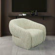 Pyrena 360-Degree Swivel Barrel Accent Chair - Birch Beige