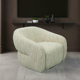 Pyrena 360-Degree Swivel Barrel Accent Chair - Birch Beige