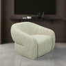 Pyrena 360-Degree Swivel Barrel Accent Chair - Birch Beige