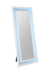 Solinus Hollywood Glam LED Floor Mirror with Bluetooth Speaker – White, view 5