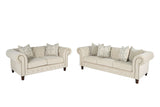 Ammirati Traditional Chesterfield Sofa, Loveseat & Chair – view 5