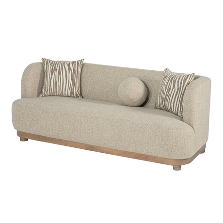 Sarabi Contemporary Sofa, Loveseat & Chair with Plinth Wood Base – view 10
