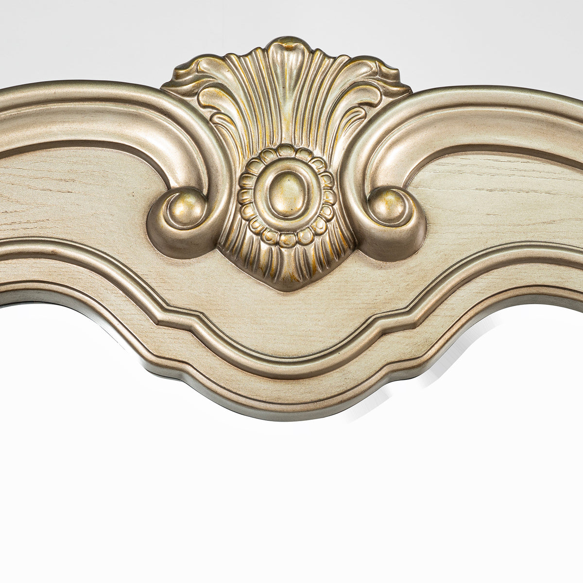 Fromberg Traditional Sleigh Bed & Bedroom Set with Marble Tops – Gold Champagne, view 15