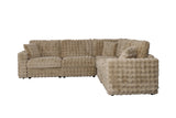 McKenna Modular L-Shaped Sectional with Faux Fur Contrast – view 4
